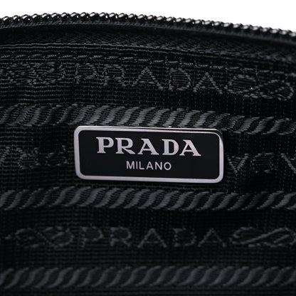 Prada Re-Nylon Saffiano Pouch Wristlet Black 6 of 8