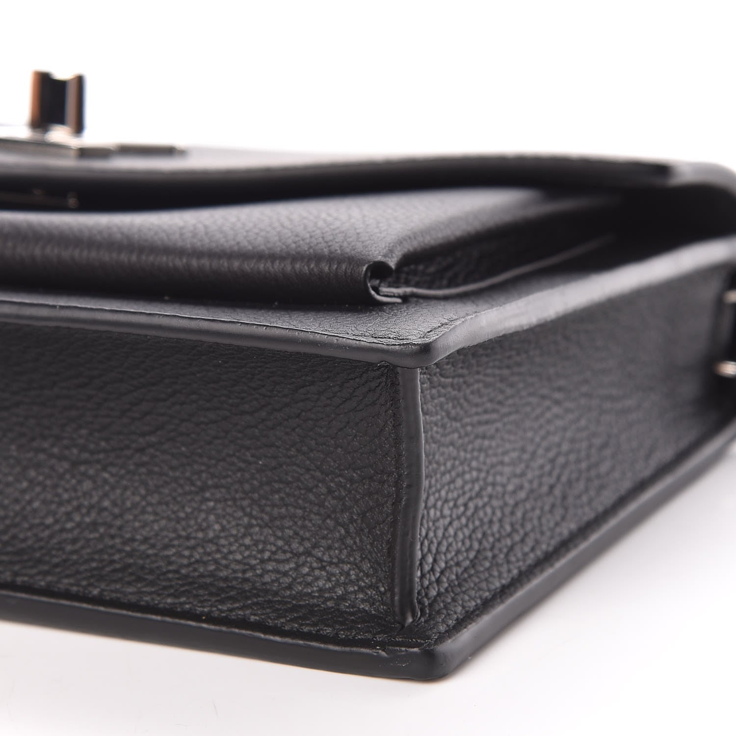 Louis Vuitton Soft Calfskin My Lockme Chain Pochette Black 6 of 12