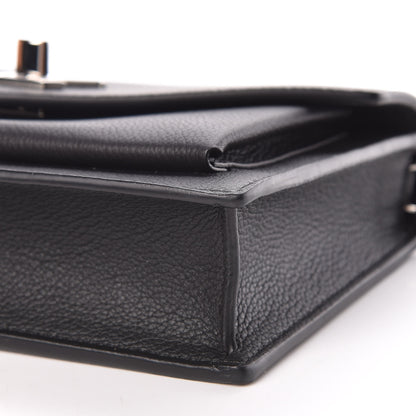 Louis Vuitton Soft Calfskin My Lockme Chain Pochette Black 6 of 12