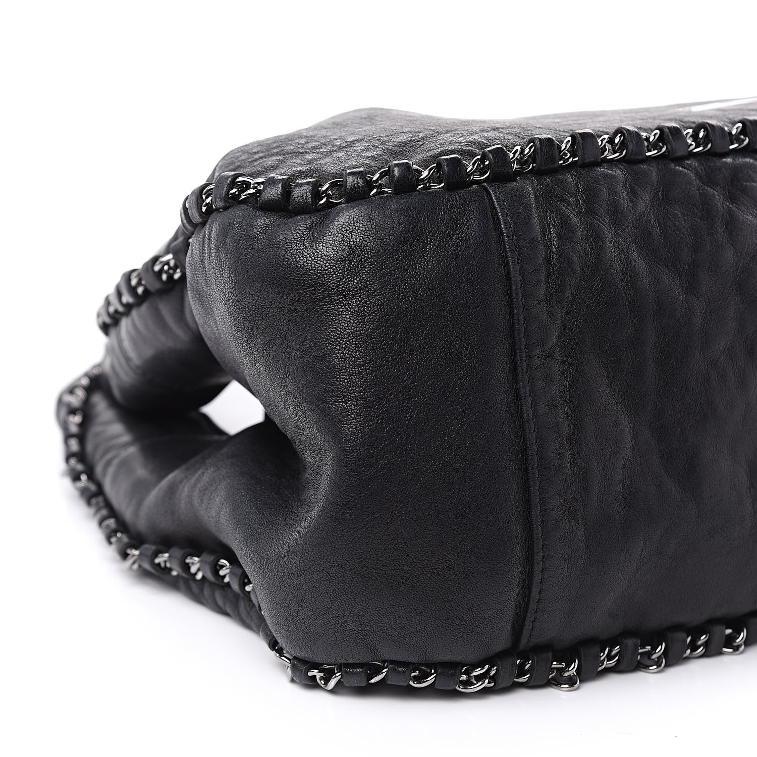 Chanel Lambskin Chain Hobo Black 9 of 15