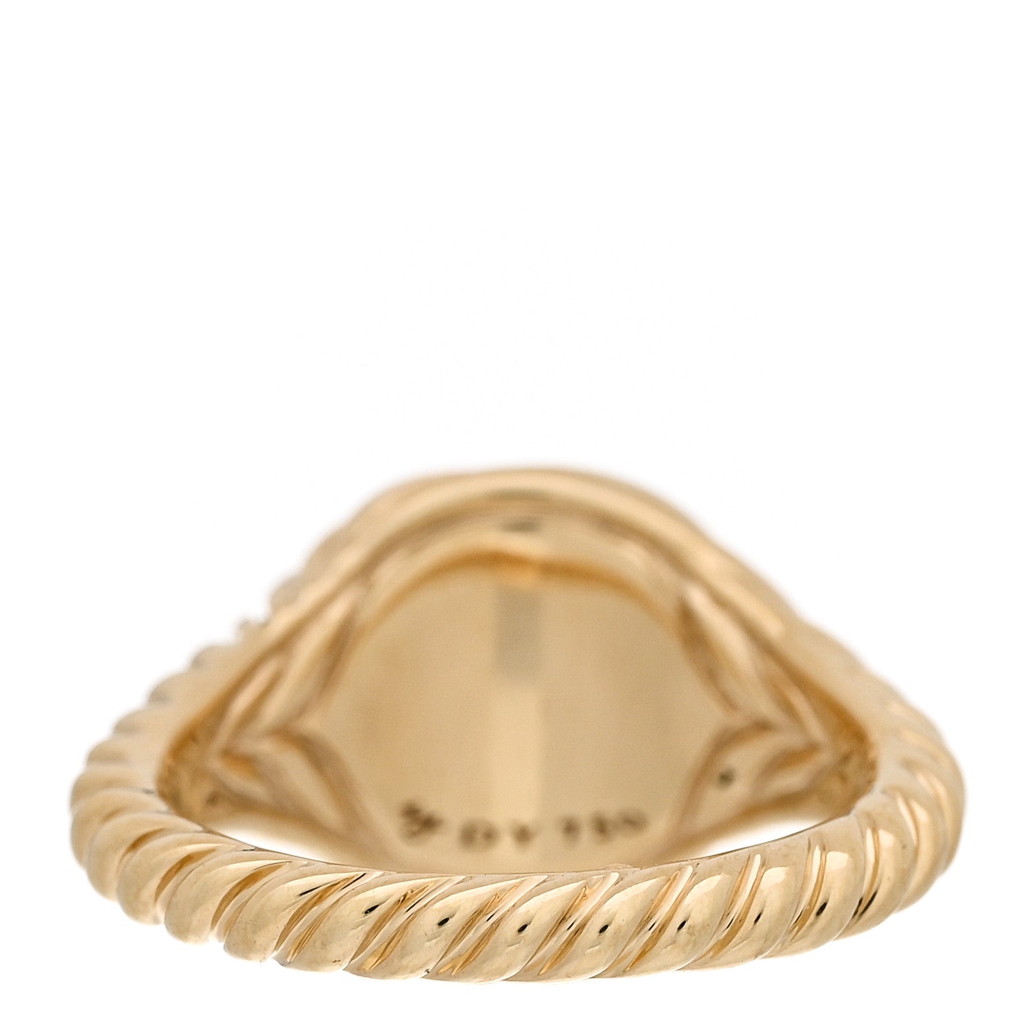 David Yurman 18K Yellow Gold Sculpted Cable Pinky Ring 44 3 3 of 4
