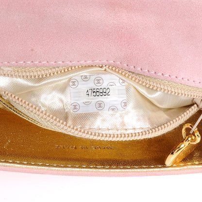 Chanel Suede Camellia Mini Flap Pink 8 of 16