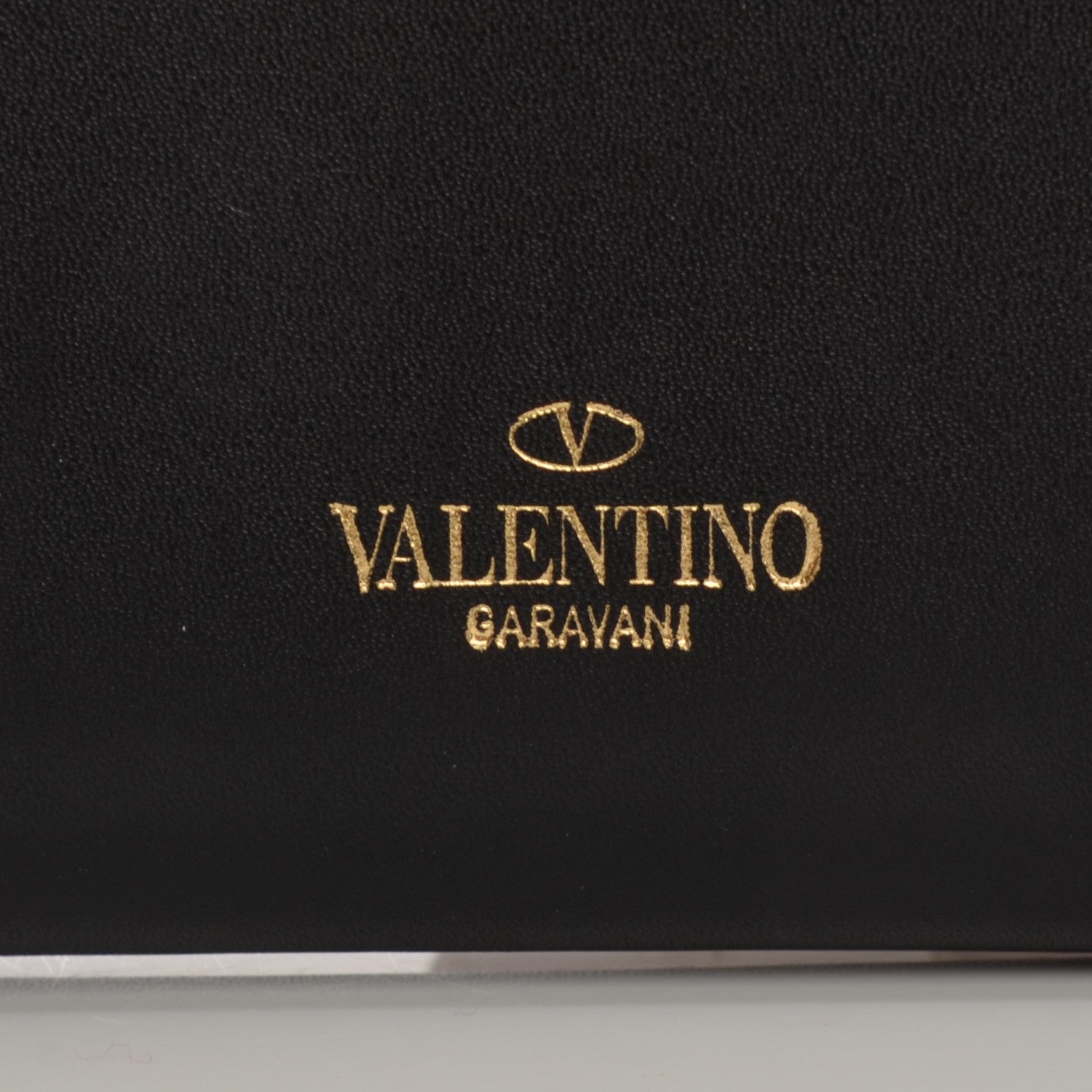 Valentino Garavani Calfskin Rockstud Zip Around Wallet Black 6 of 9