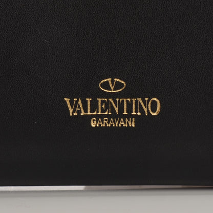 Valentino Garavani Calfskin Rockstud Zip Around Wallet Black 6 of 9
