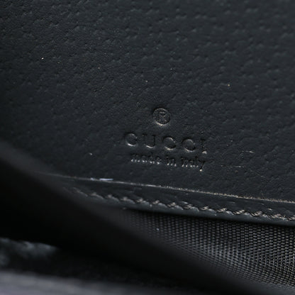 Gucci GG Supreme Monogram Textured Dollar Calfskin Ophidia Zip Around Wallet Grey Black Graphite Grey 6 of 8