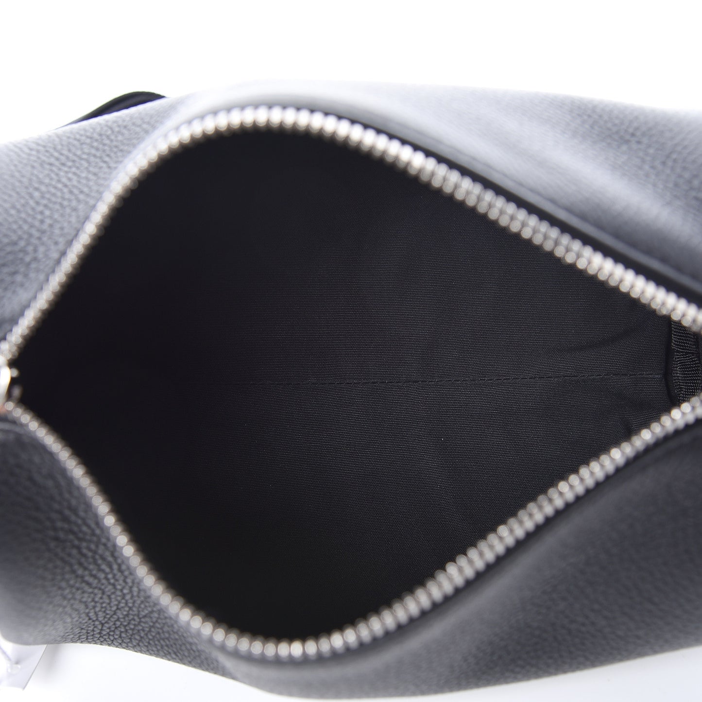 HOMME Grained Calfskin Mens Roller Pouch Black