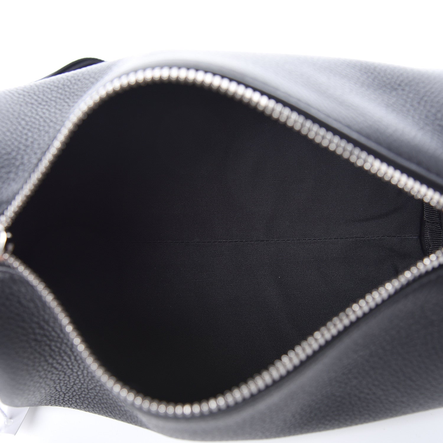 Christian Dior HOMME Grained Calfskin Mens Roller Pouch Black 5 of 9
