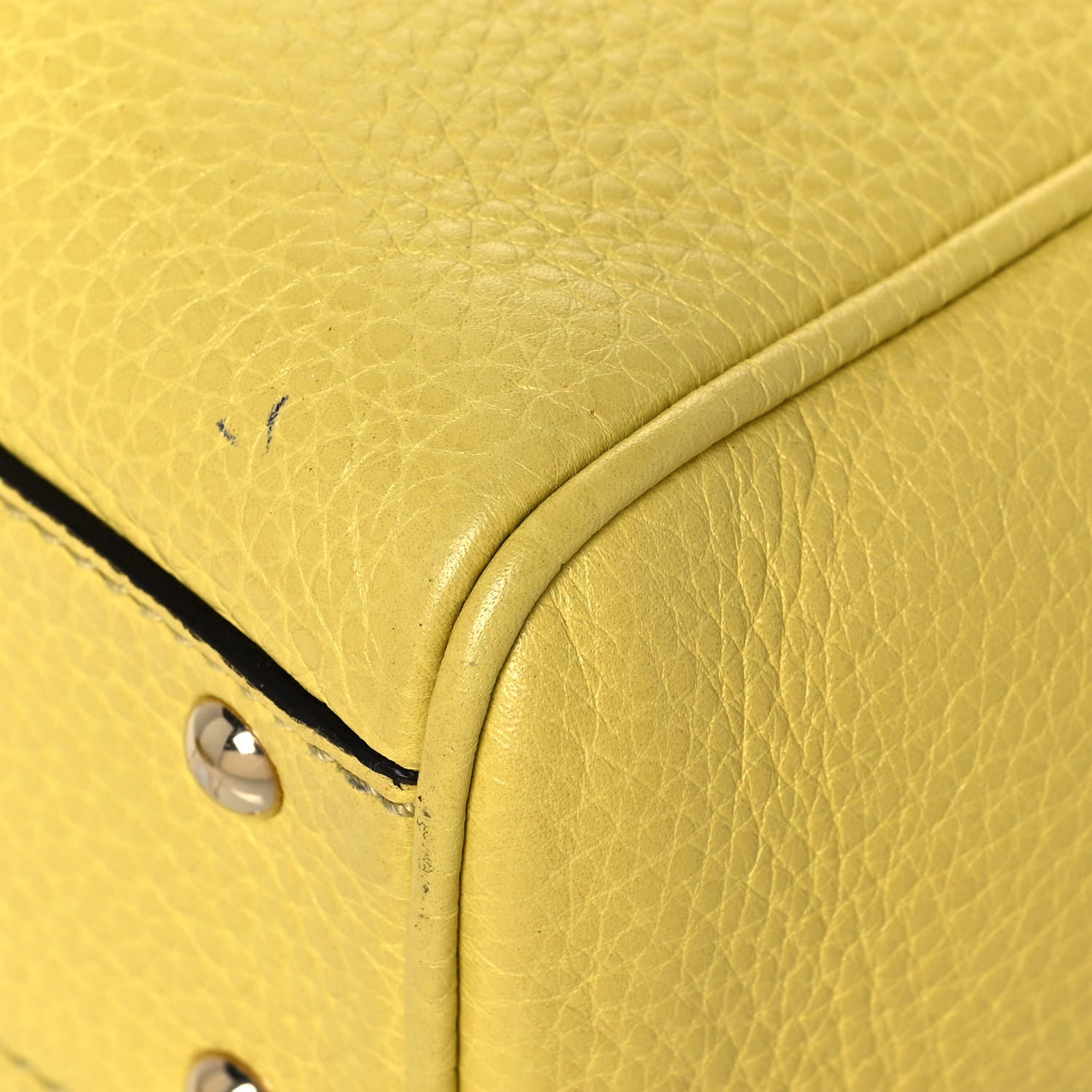 Gucci Calfskin Mini Bamboo Shopper Tote Yellow 11 of 11