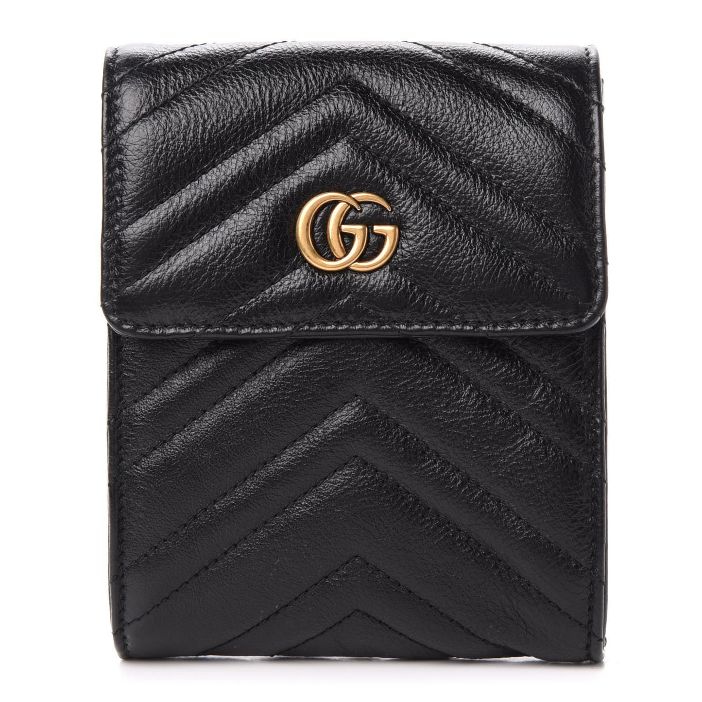 Calfskin Matelasse GG Marmont 2.0 Multi Belt Bag Pouch Black