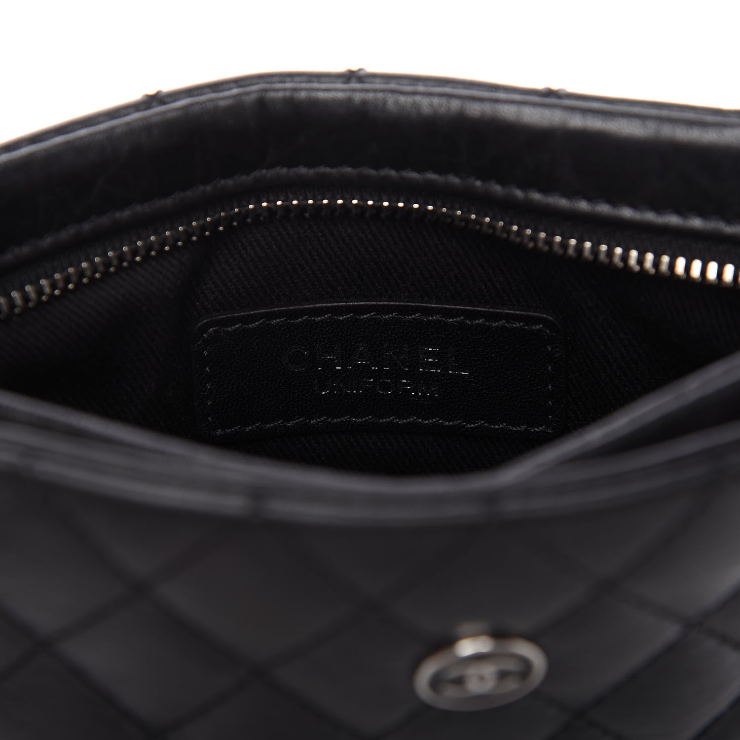 Chanel Aged Calfskin Quilted Crossbody Bag Black 9 of 10