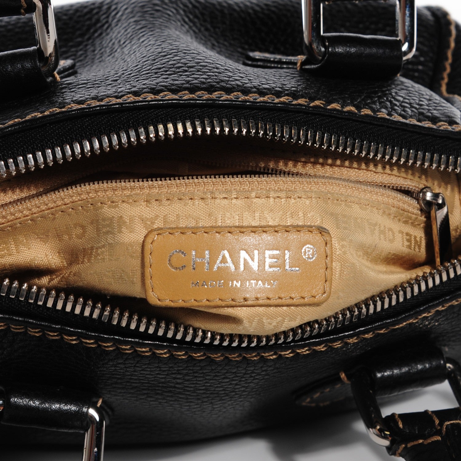 Chanel Calfskin Small Tassel Satchel Black 5 of 7