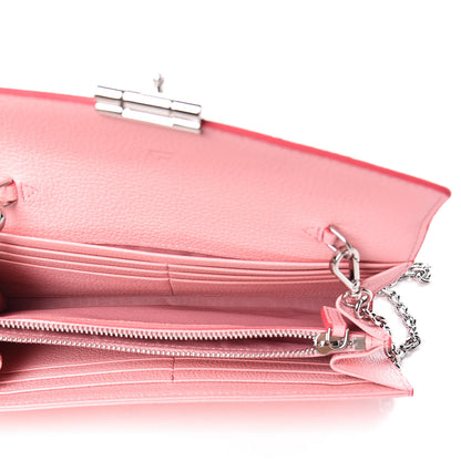 MCM Calfskin Studded Patricia Wallet On Chain Pink 5 of 10