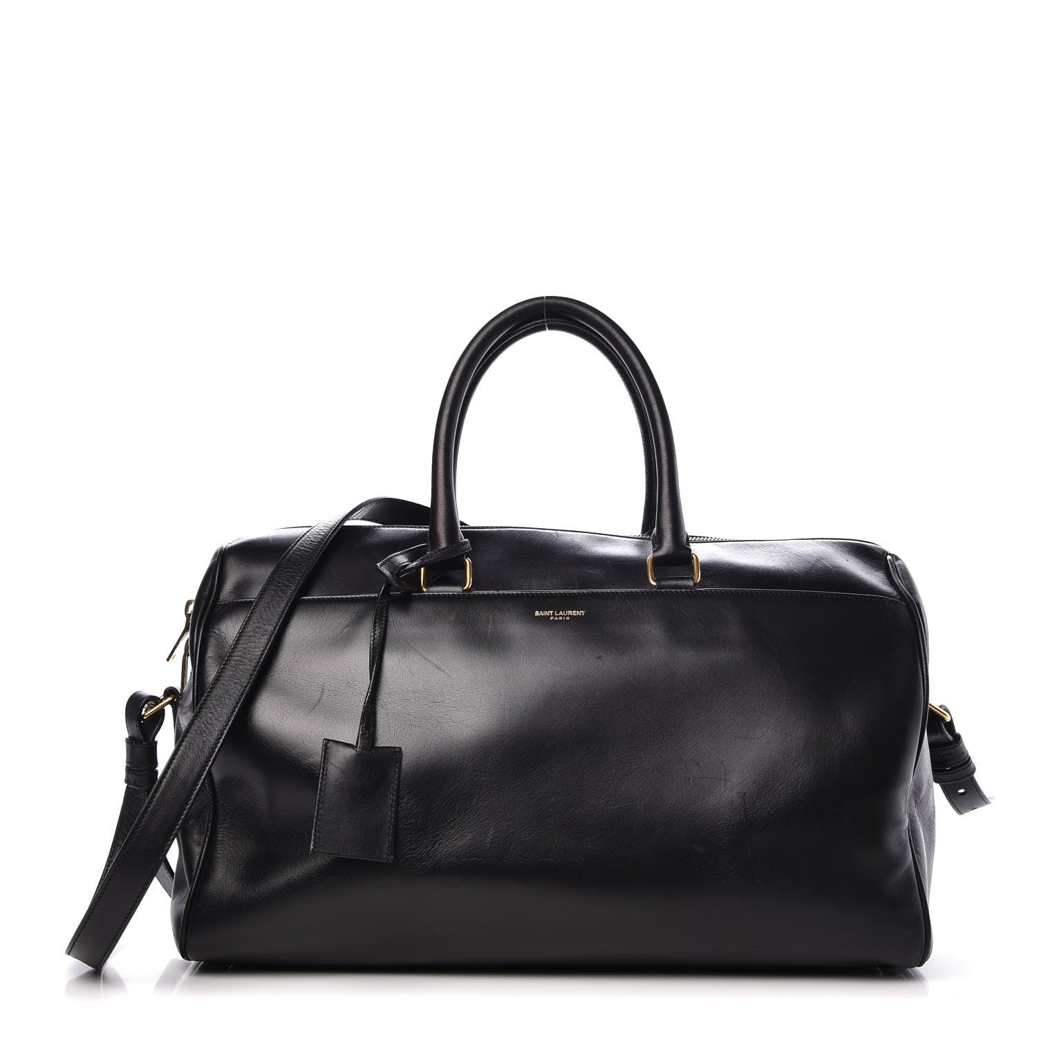 Saint Laurent Calfskin Classic Duffle 12 Black 1 of 12