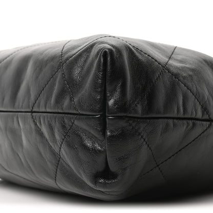 Chanel Shiny Calfskin Quilted Small Chanel 22 Black 11 of 11