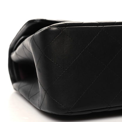 Chanel Lambskin Quilted Jumbo Double Flap Black 9 of 12