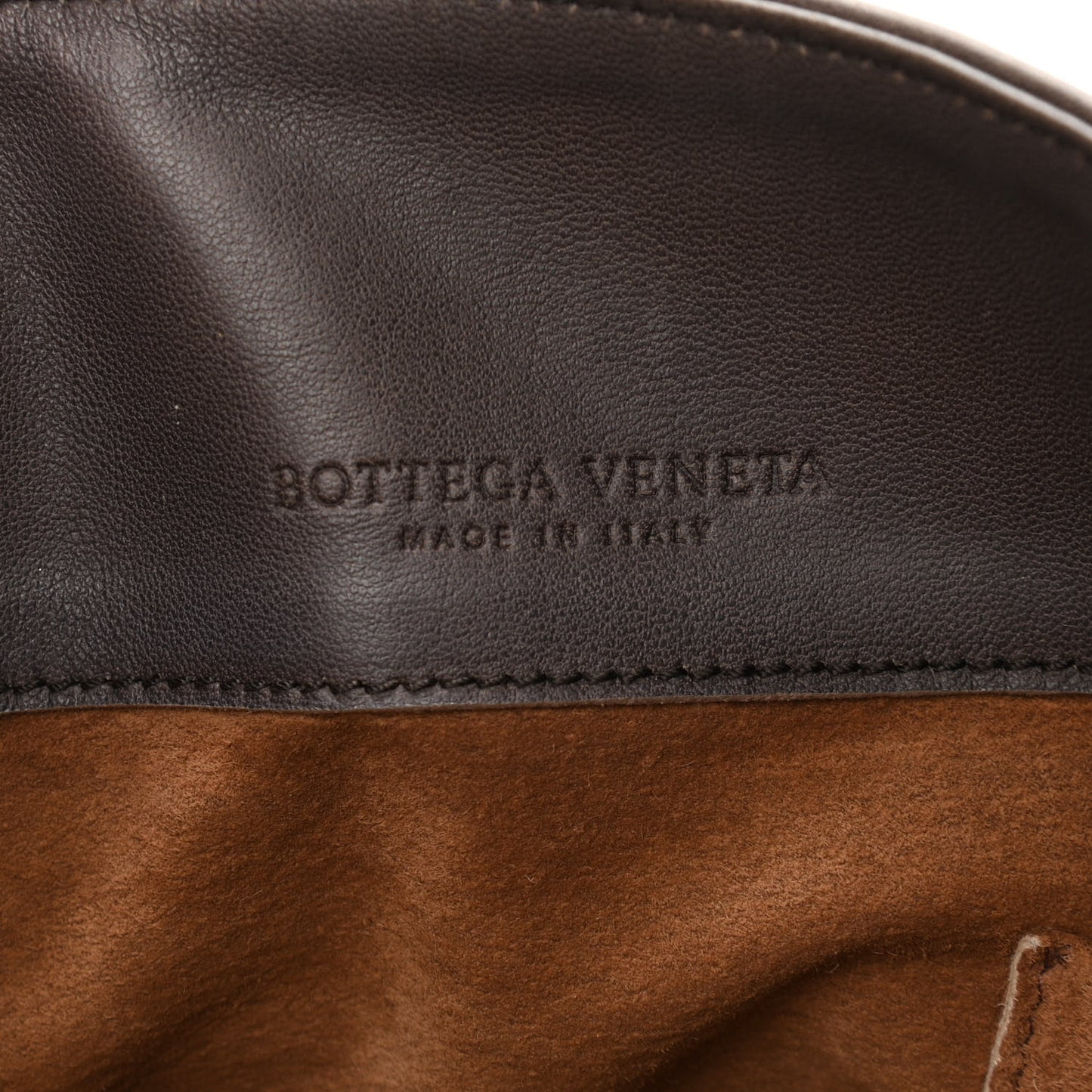 Nappa Intrecciato Flap Shoulder Bag Brown