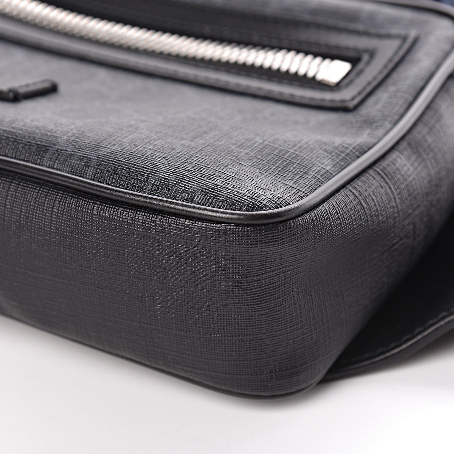 Soft GG Supreme Monogram Web Belt Bag Black Grey