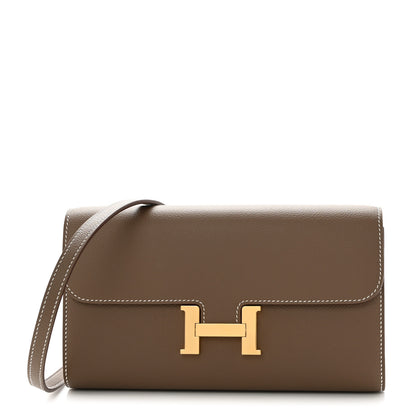 Hermes Evercolor Constance Wallet To Go Etoupe 1 of 11