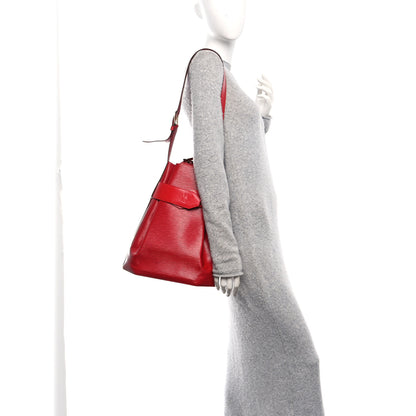 Louis Vuitton Epi Sac D'epaule GM Castillan Red 2 of 10