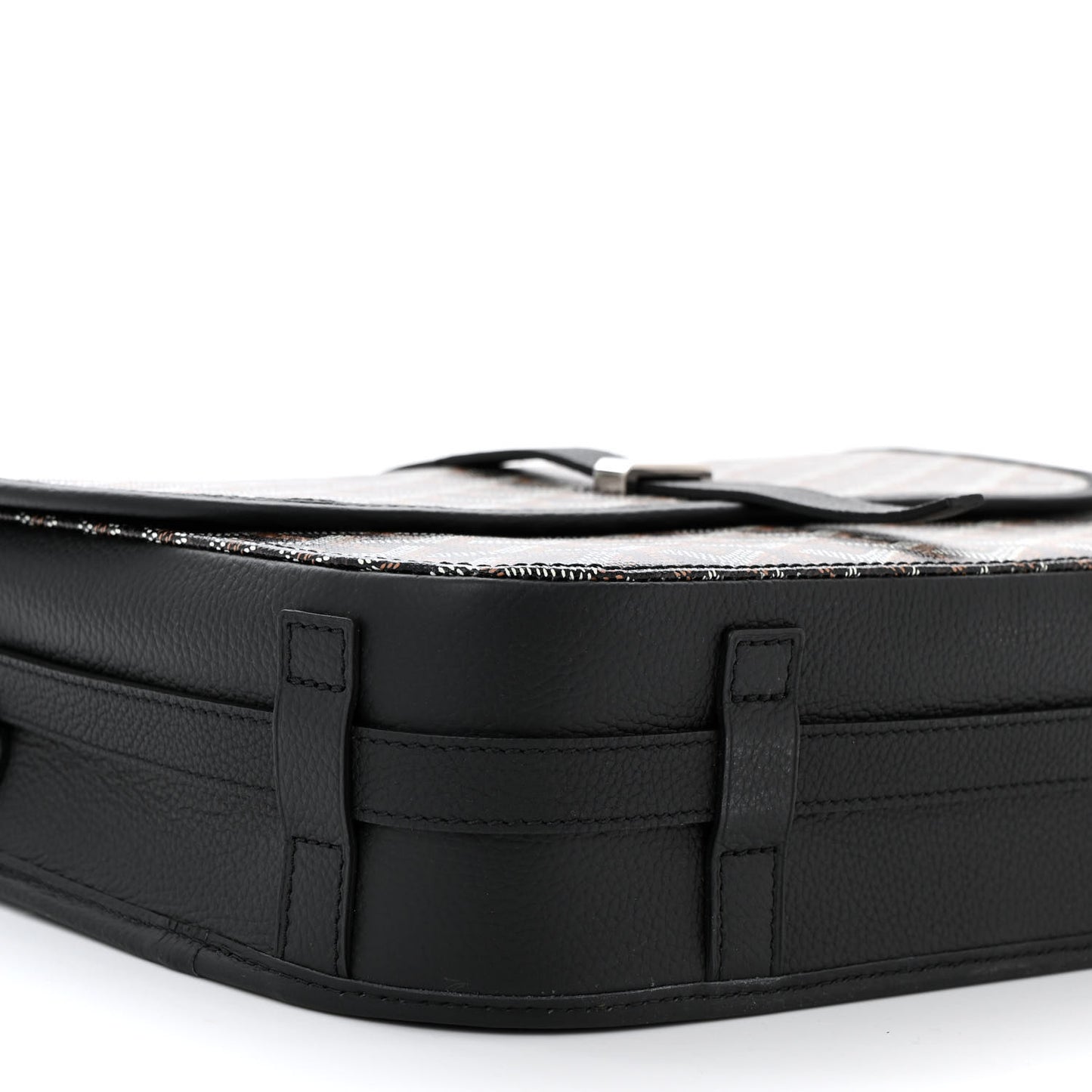 Goyardine Belvedere II MM Messenger Bag Black