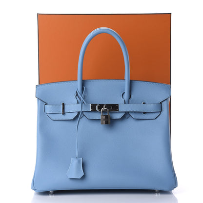Hermes Epsom Birkin 30 Bleu Du Nord 12 of 12