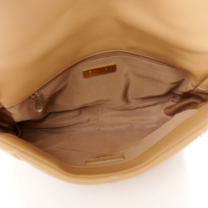 Chanel Lambskin Quilted Large Chanel 19 Flap Dark Beige 5 of 12