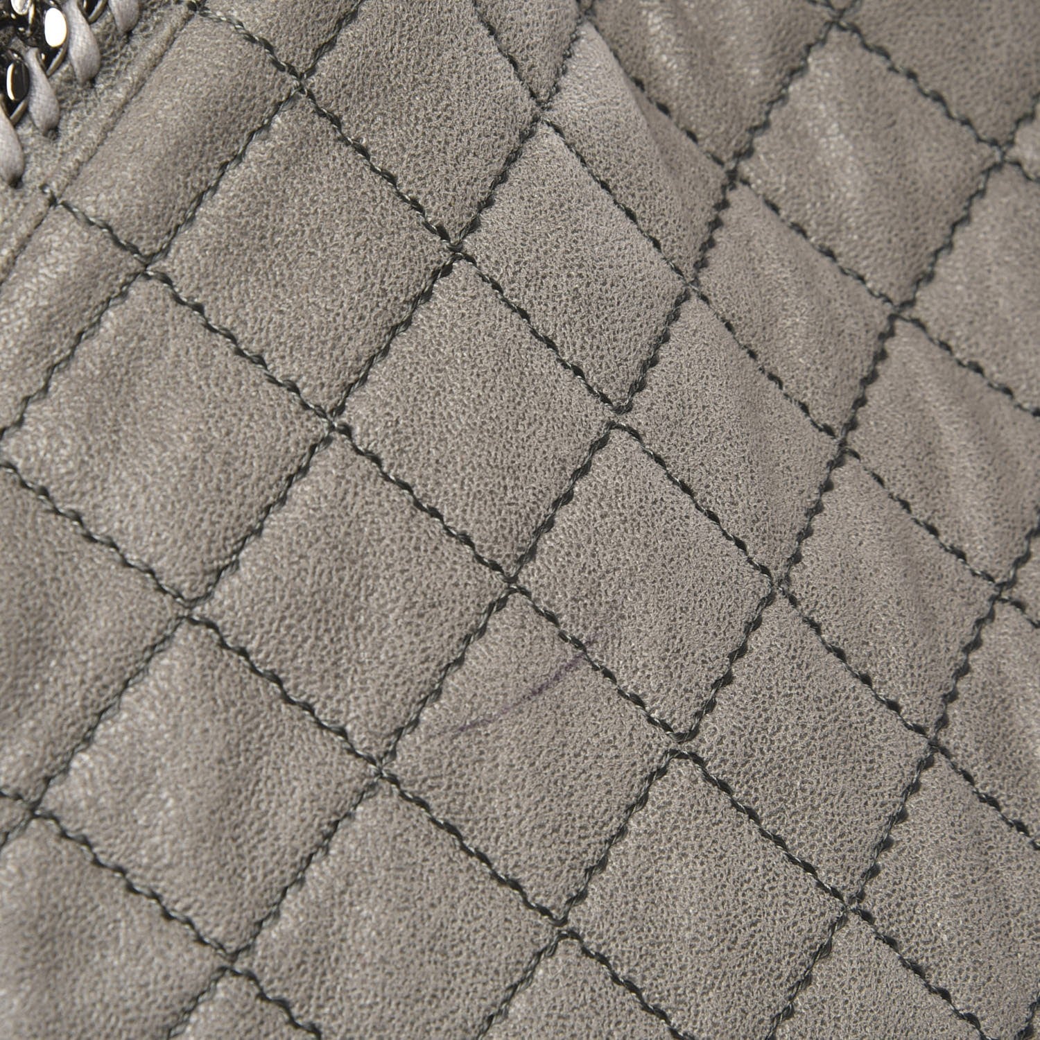 Stella McCartney Shaggy Deer Quilted Big Falabella Tote Grey 10 of 10