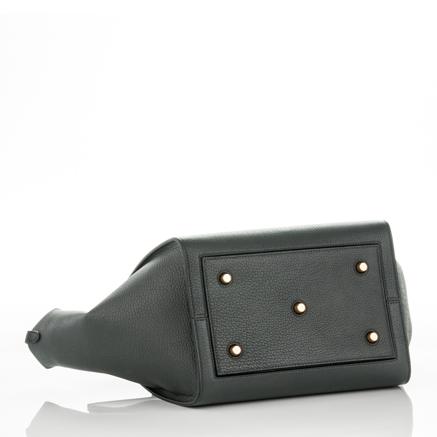 Celine Crisped Calfskin Tie Knot Small Tote Anthracite 4 of 8