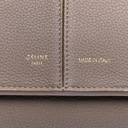 Celine Baby Grained Calfskin Medium Tri-Fold Bag Taupe 6 of 9