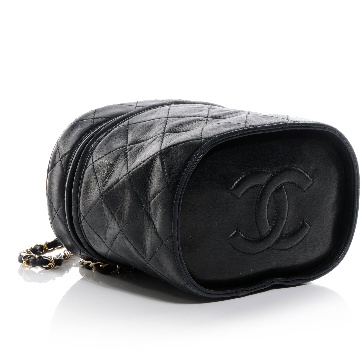 Lambskin CC Tassel Shoulder Bag Black