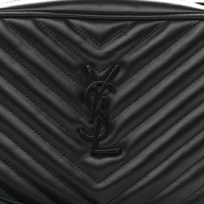 Saint Laurent Calfskin Matelasse Monogram Lou Camera Bag Black 8 of 10