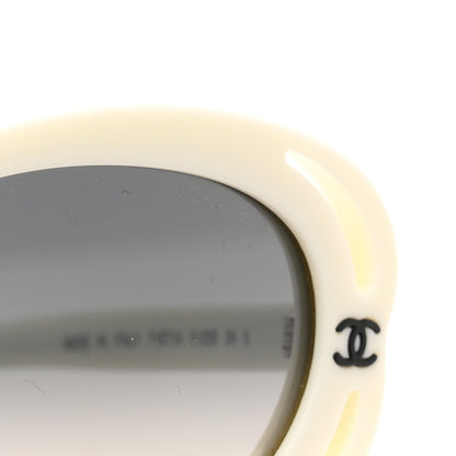 Chanel Acetate Oval Sunglasses 71571A White 7 of 8