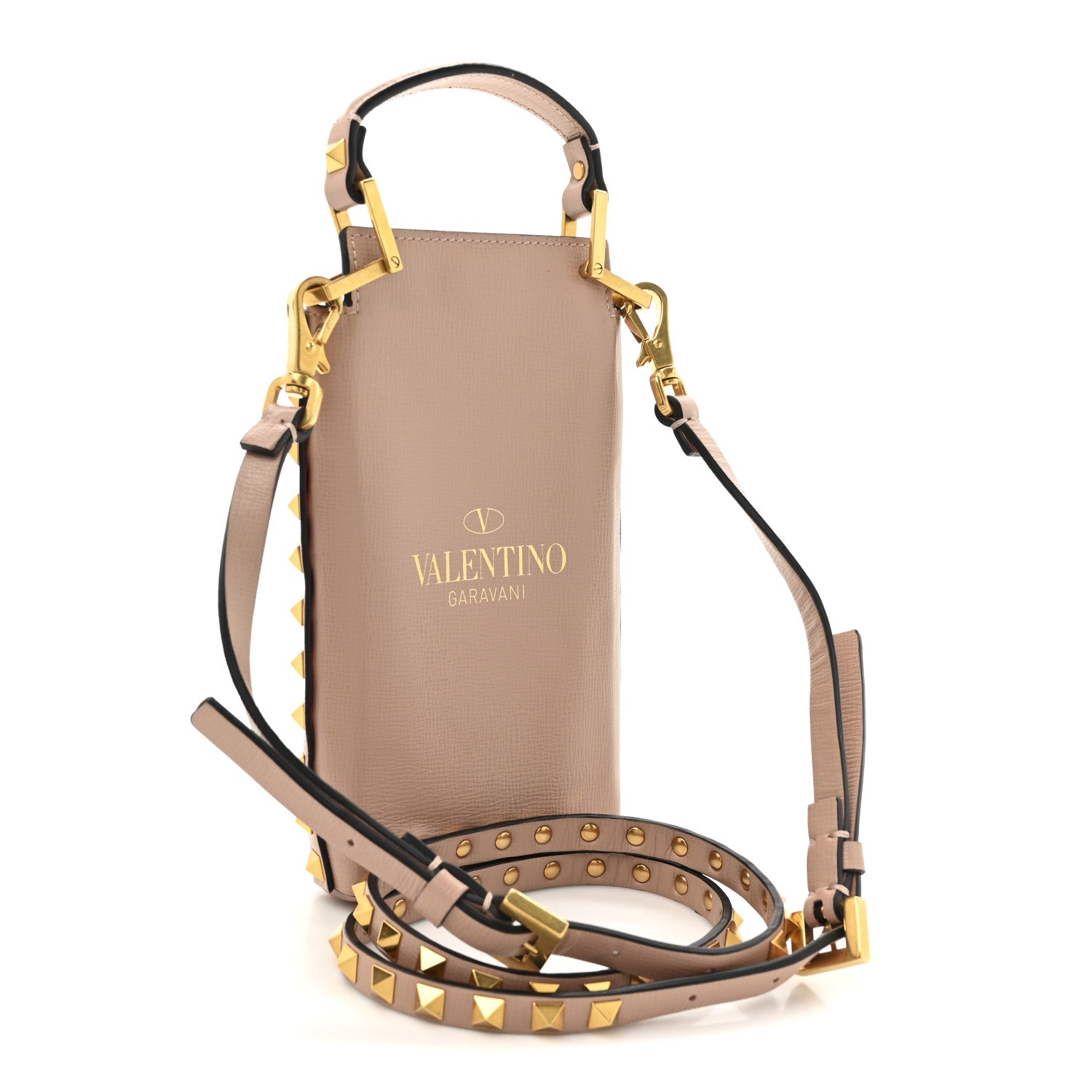 Valentino Garavani Calfskin Alcove Phone Case Crossbody Poudre 3 of 9