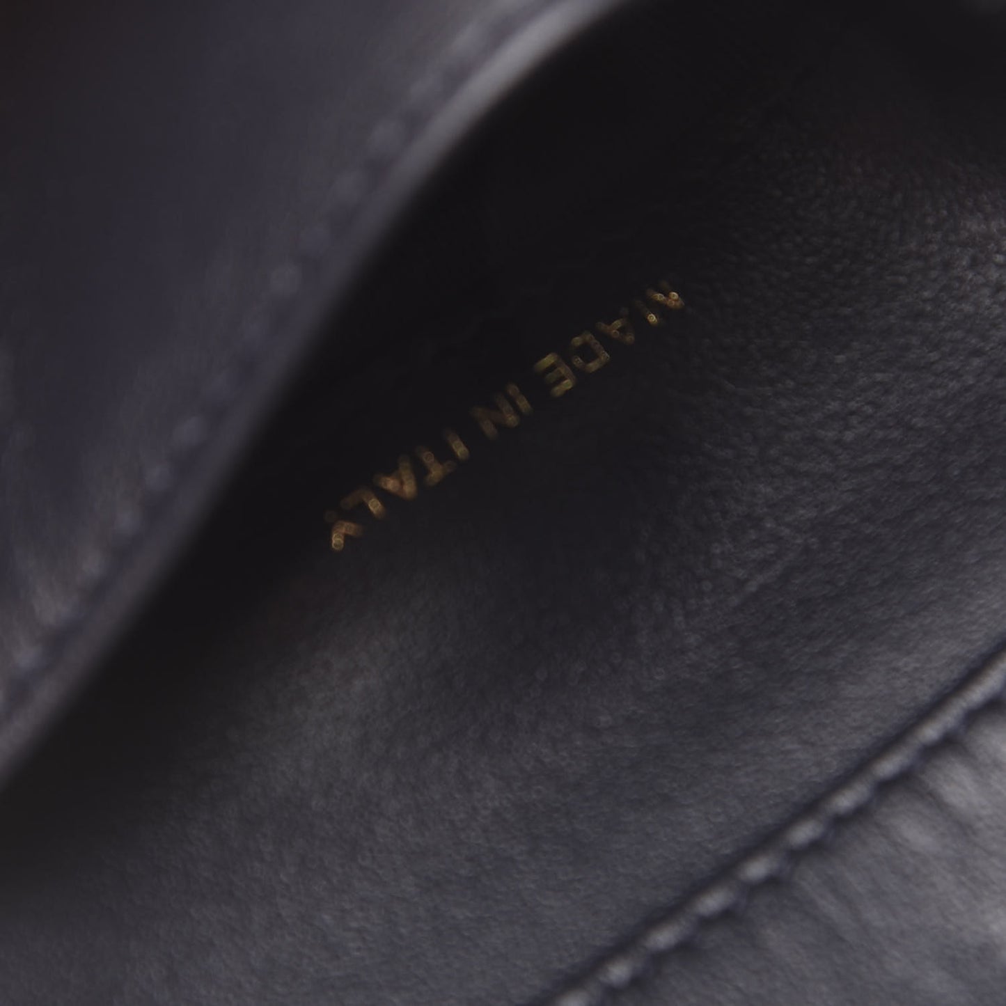 Caviar Quilted Compact Flap Wallet Navy