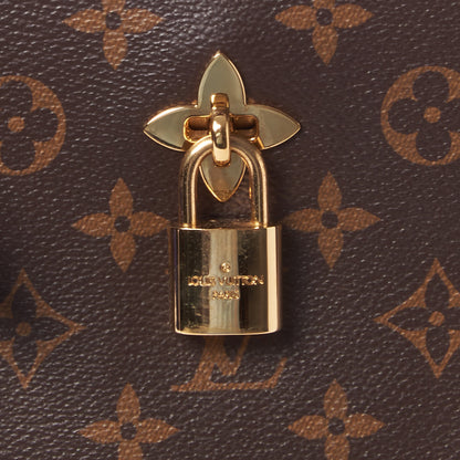 Louis Vuitton Monogram Flower Zipped Tote MM Bordeaux 7 of 8