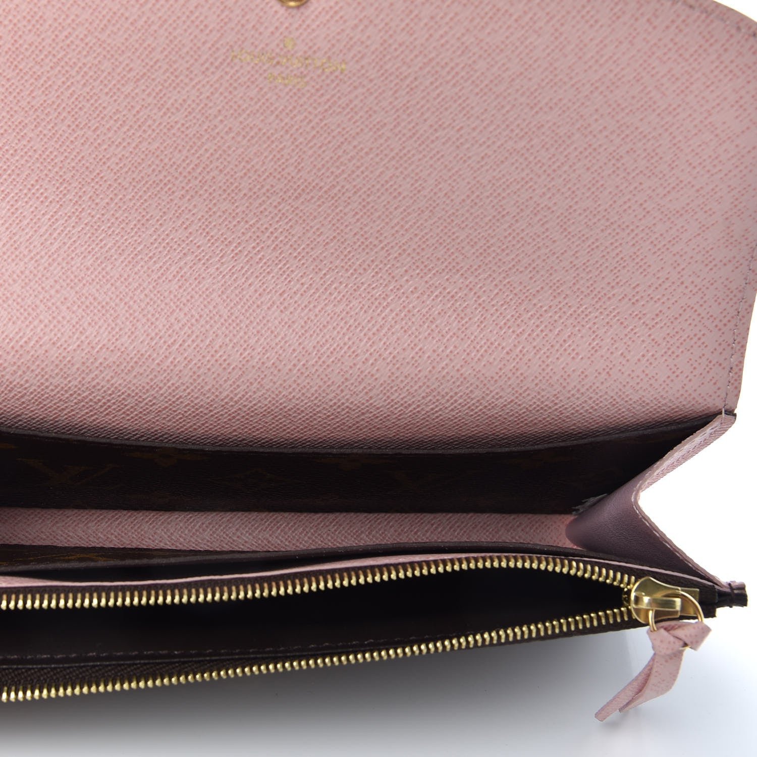 Louis Vuitton Monogram Emilie Wallet Rose Ballerine 5 of 7