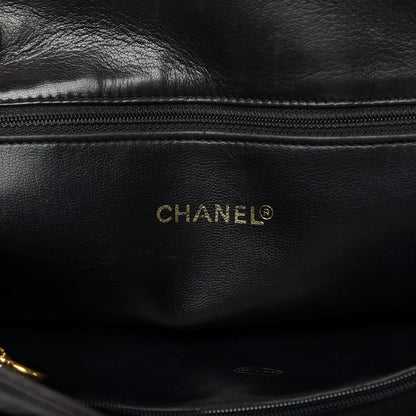 Chanel Lambskin Quilted Shopping Tote Black 6 of 14