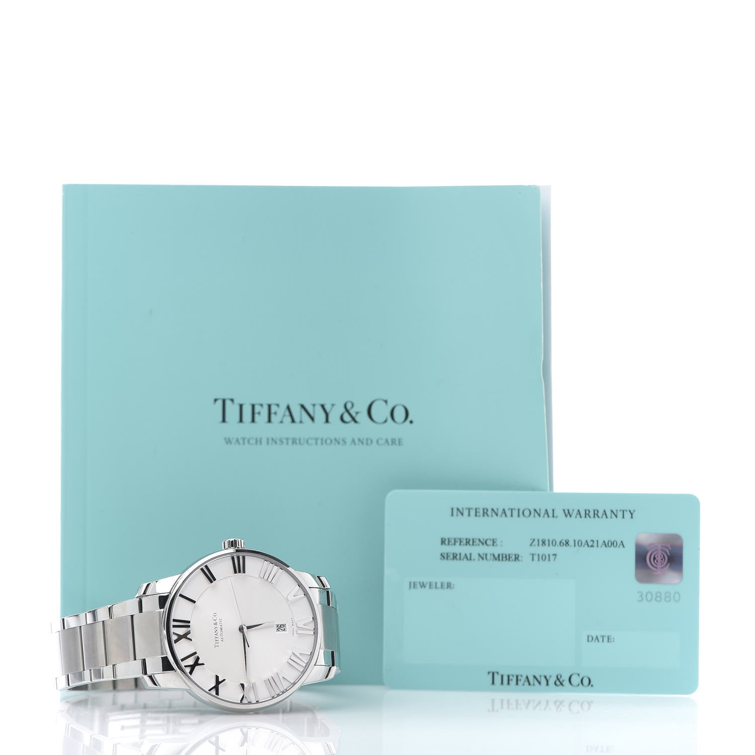 Tiffany Stainless Steel 42mm Atlas Automatic Watch 6 of 6