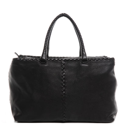 Bottega Veneta Deerskin Brick Top Handle Bag Chocolate 1 of 9