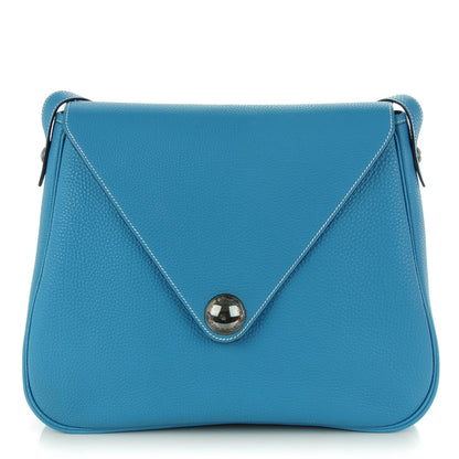 Hermes Togo Christine Blue Jean 1 of 8