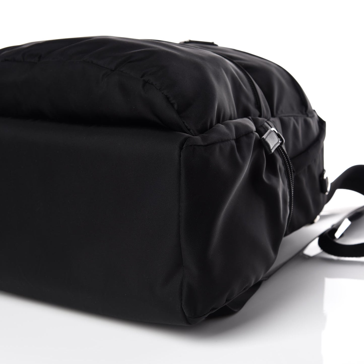 Nylon Saffiano Day Backpack Black
