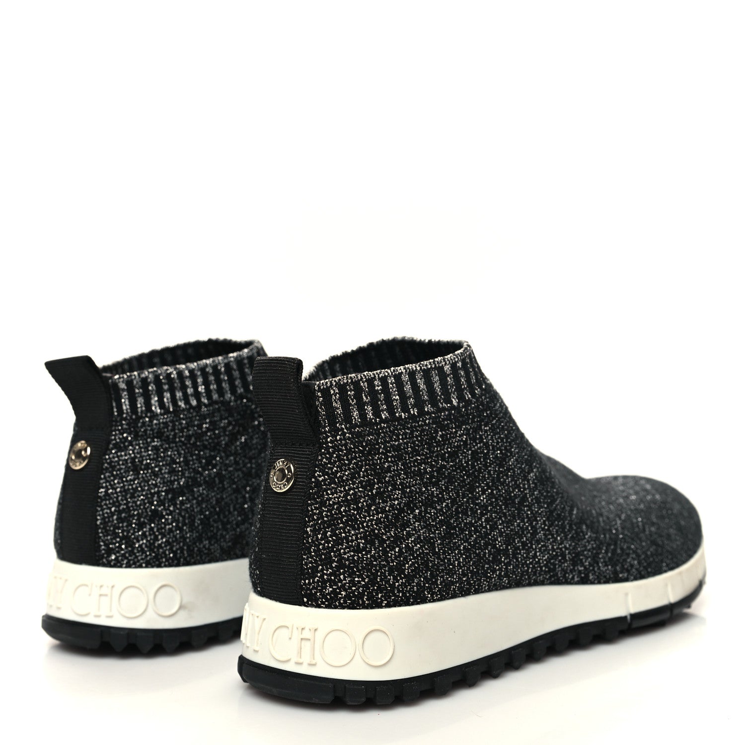 Jimmy Choo Lurex Knit Norway Sneakers 36.5 Black 4 of 7