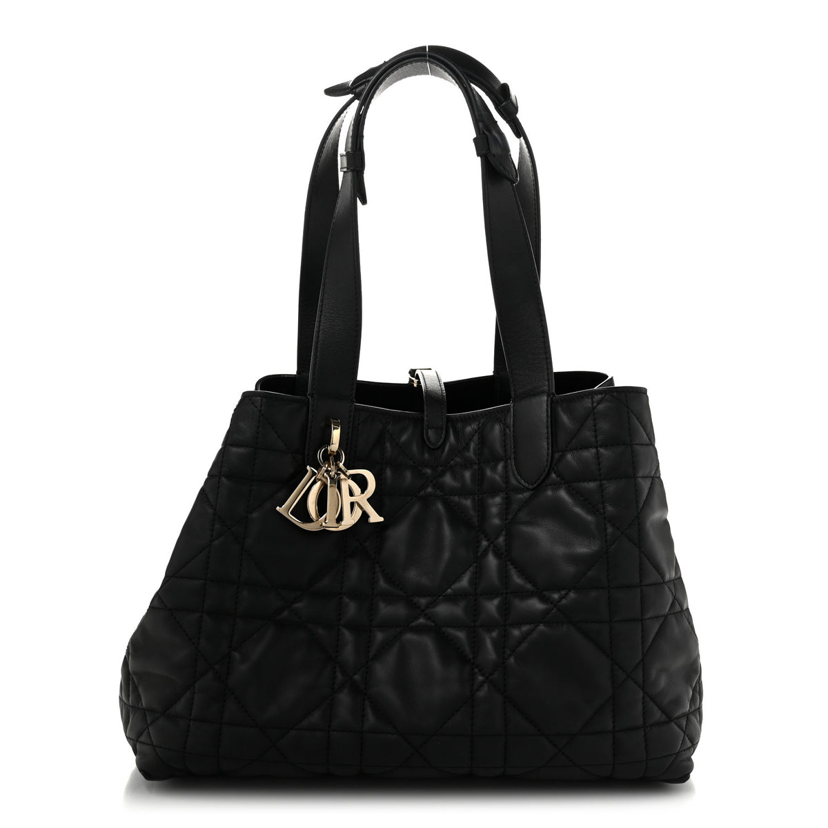 Christian Dior Calfskin Macrocannage Medium Toujours Black 1 of 11