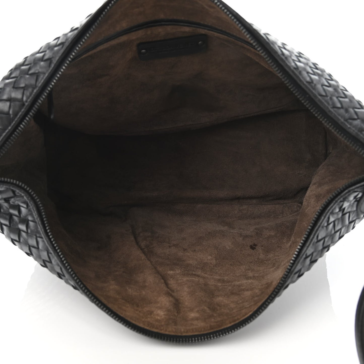 Nappa Intrecciato Large Shoulder Bag Black