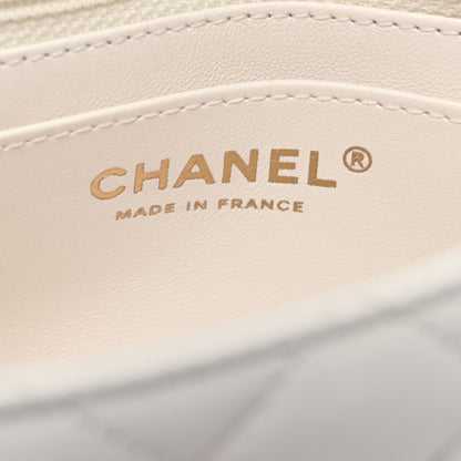 Chanel Lambskin Enamel Quilted Mini Coco Hearts Square Flap White 5 of 7