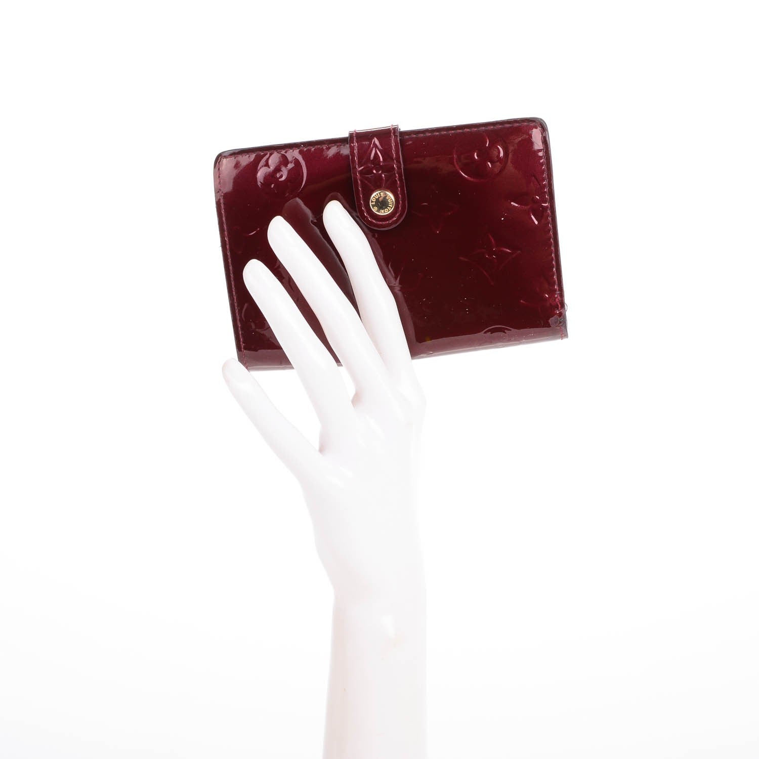 Louis Vuitton Vernis French Purse Wallet Rouge Fauviste 5 of 12