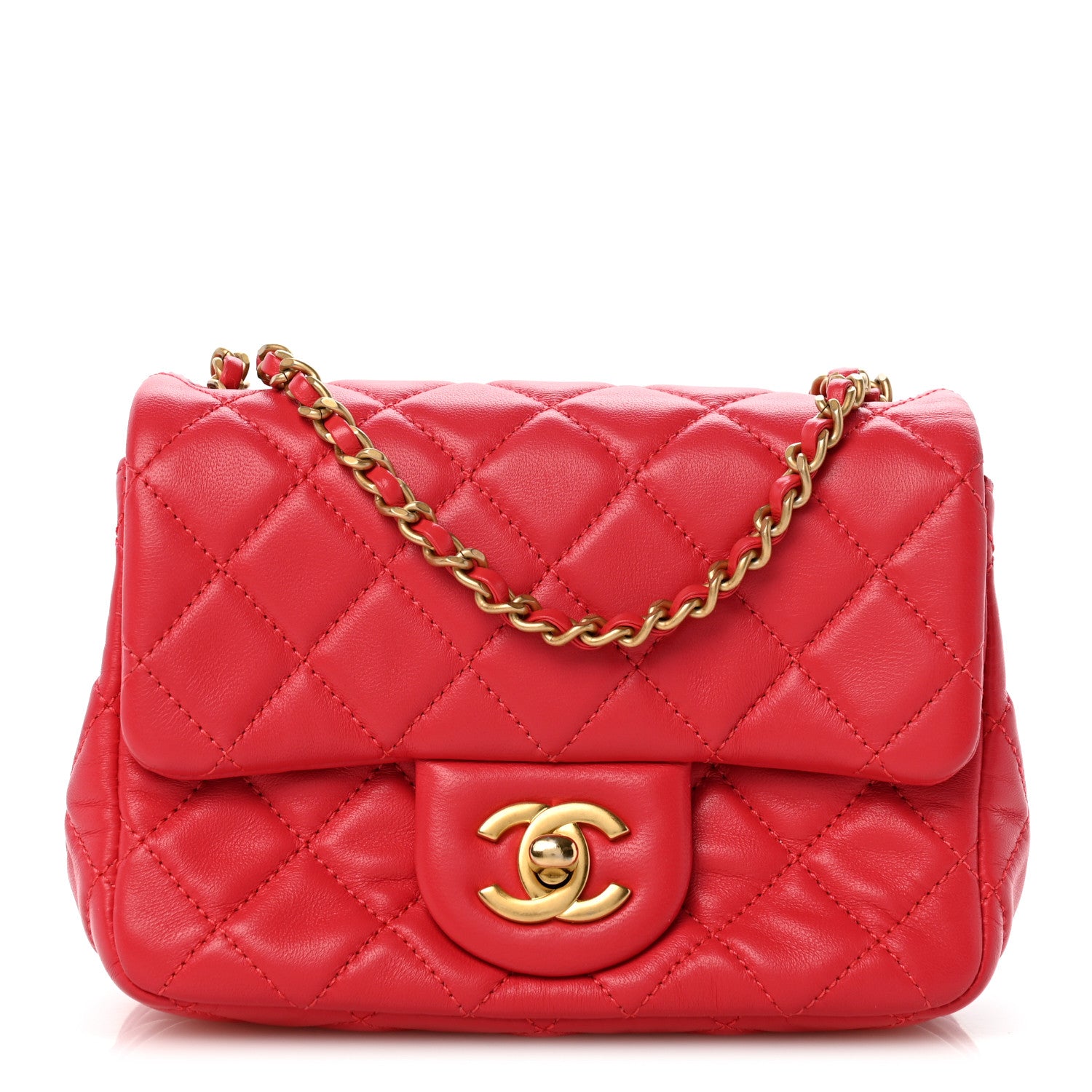 Chanel Lambskin Quilted Mini Pearl Crush Flap Pink 1 of 12