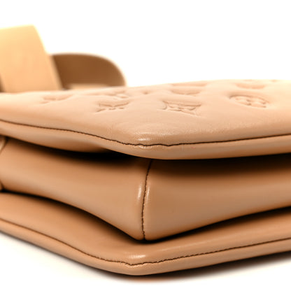 Louis Vuitton Lambskin Embossed Monogram Coussin PM Camel 10 of 11
