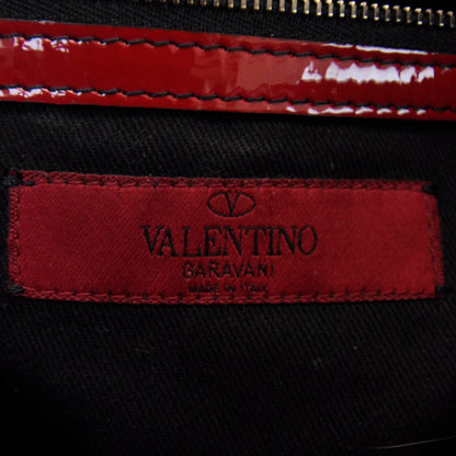Valentino Garavani Patent Catch Satchel Red 8 of 8