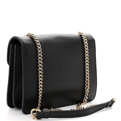 Gucci Dollar Calfskin Small Interlocking G Shoulder Bag Black 3 of 13
